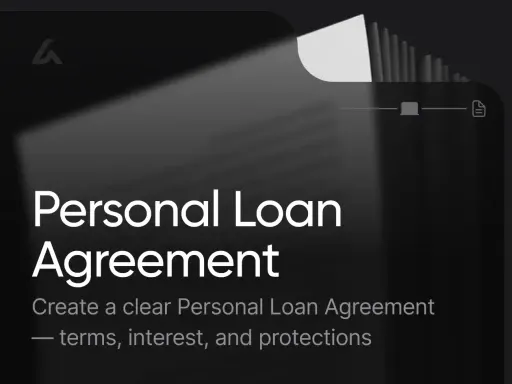 Personal loan agreement article